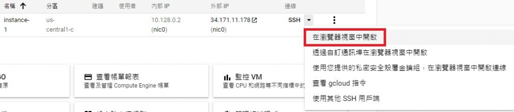 Google GCP 開虛擬主機