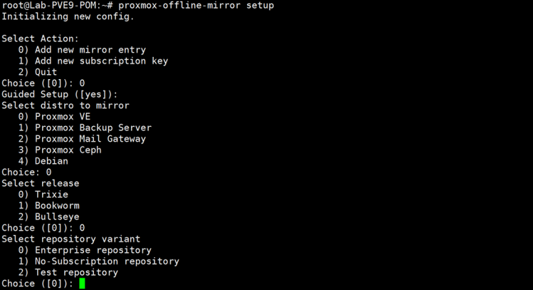 1. Source → Offline Mirror 主機：設定來源 Repository