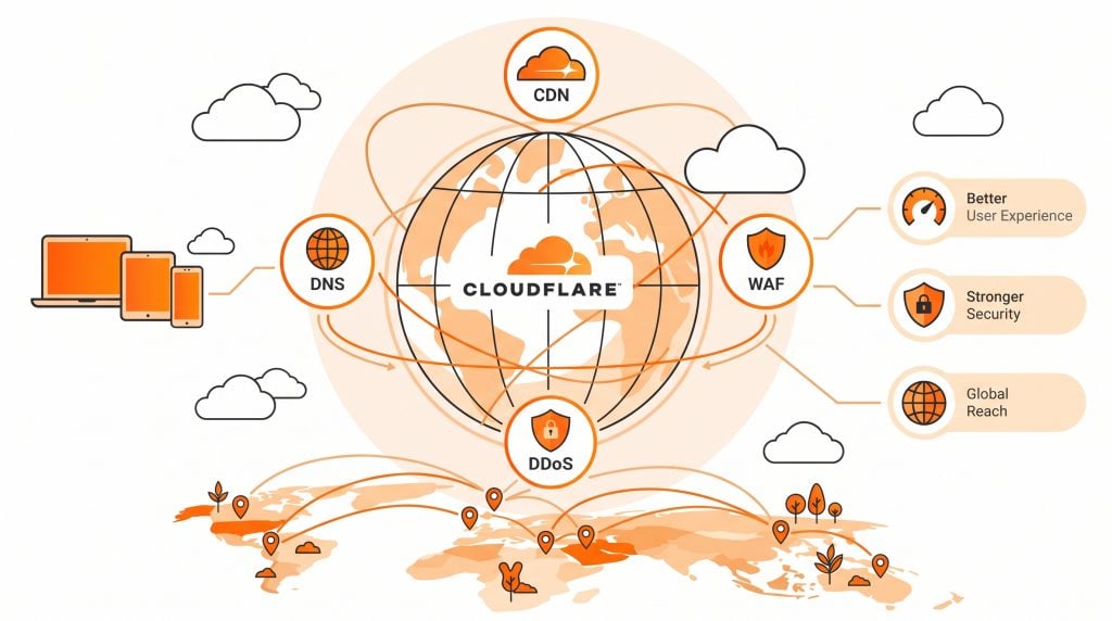 Cloudflare 導入案例 : 上市電子公司 Cloudflare WAF 防護架構